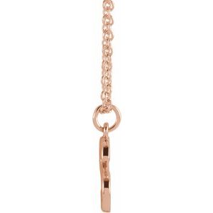 18K Rose Gold-Plated Sterling Silver Initial S  Dangle 16" Necklace