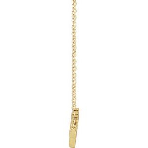 14K Yellow Gold Faith 16" Necklace