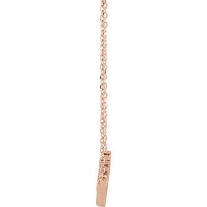 14K Rose Gold Faith 16" Necklace