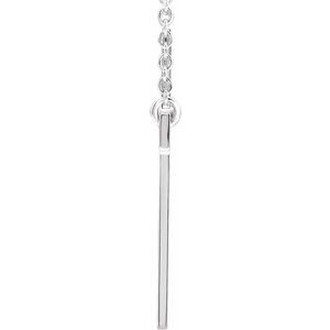 Sterling Silver Cross 18" Necklace
