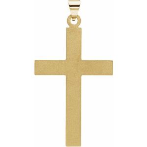 14K Yellow Gold Cross Pendant