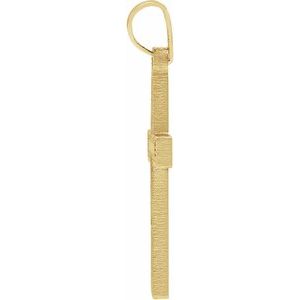 14K Yellow Gold Cross Pendant