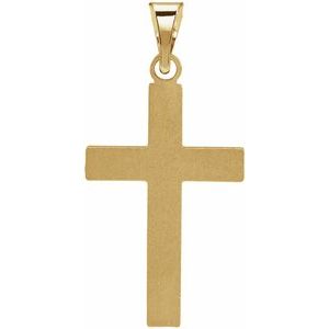 14K Yellow Gold Cross Pendant