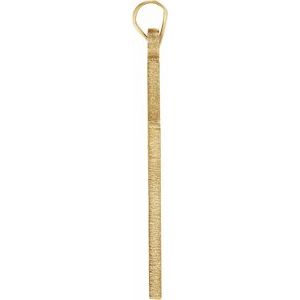 14K Yellow Gold Cross Pendant