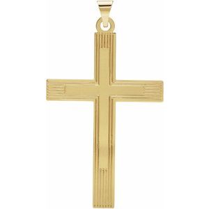 14K Yellow Gold Cross Pendant