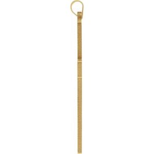 14K Yellow Gold Cross Pendant