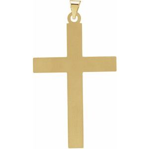 14K Yellow Gold Cross Pendant