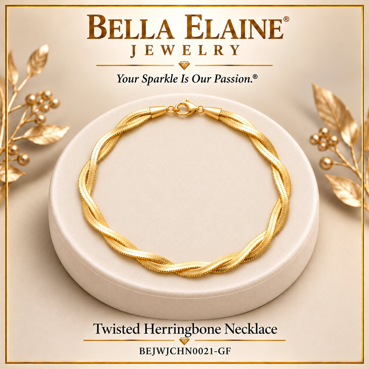Interwoven Herringbone Necklace