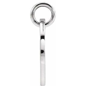 14K White Gold Initial L Charm/Pendant