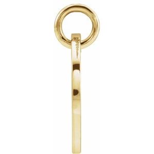 18K Yellow Gold-Plated Sterling Silver Initial O Charm/Pendant