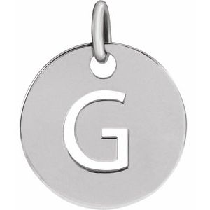 Sterling Silver Initial G Charm/Pendant