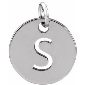 Sterling Silver Initial S Charm/Pendant