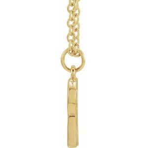 18K Yellow Gold-Plated Sterling Silver Initial R Dangle 18" Necklace