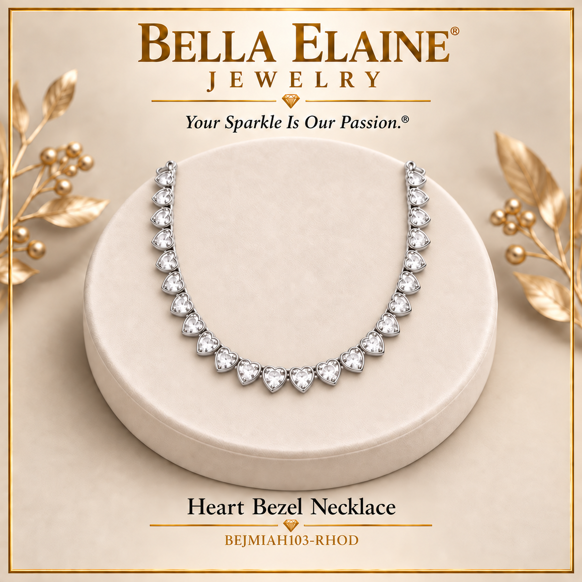 Heart Bezel Necklace