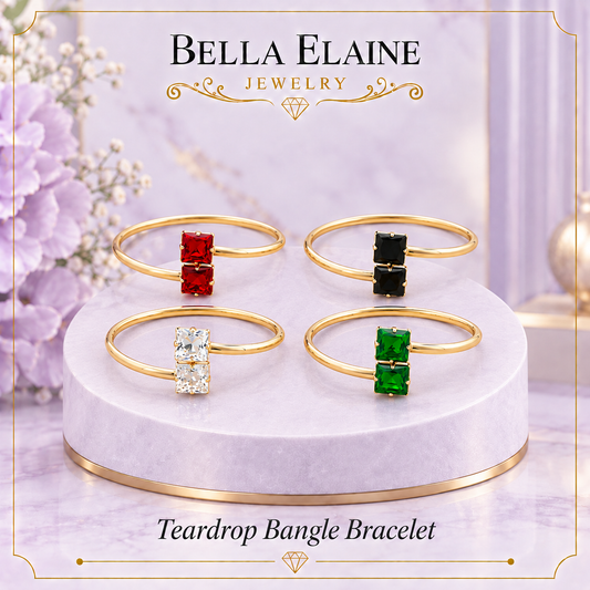 Teardrop Bangle Bracelet