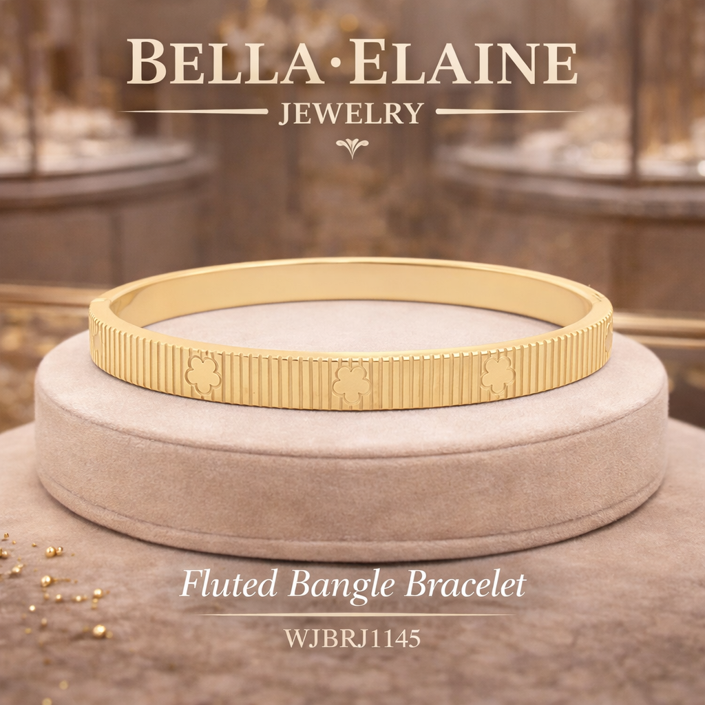 Fluted Bangle Bracelet