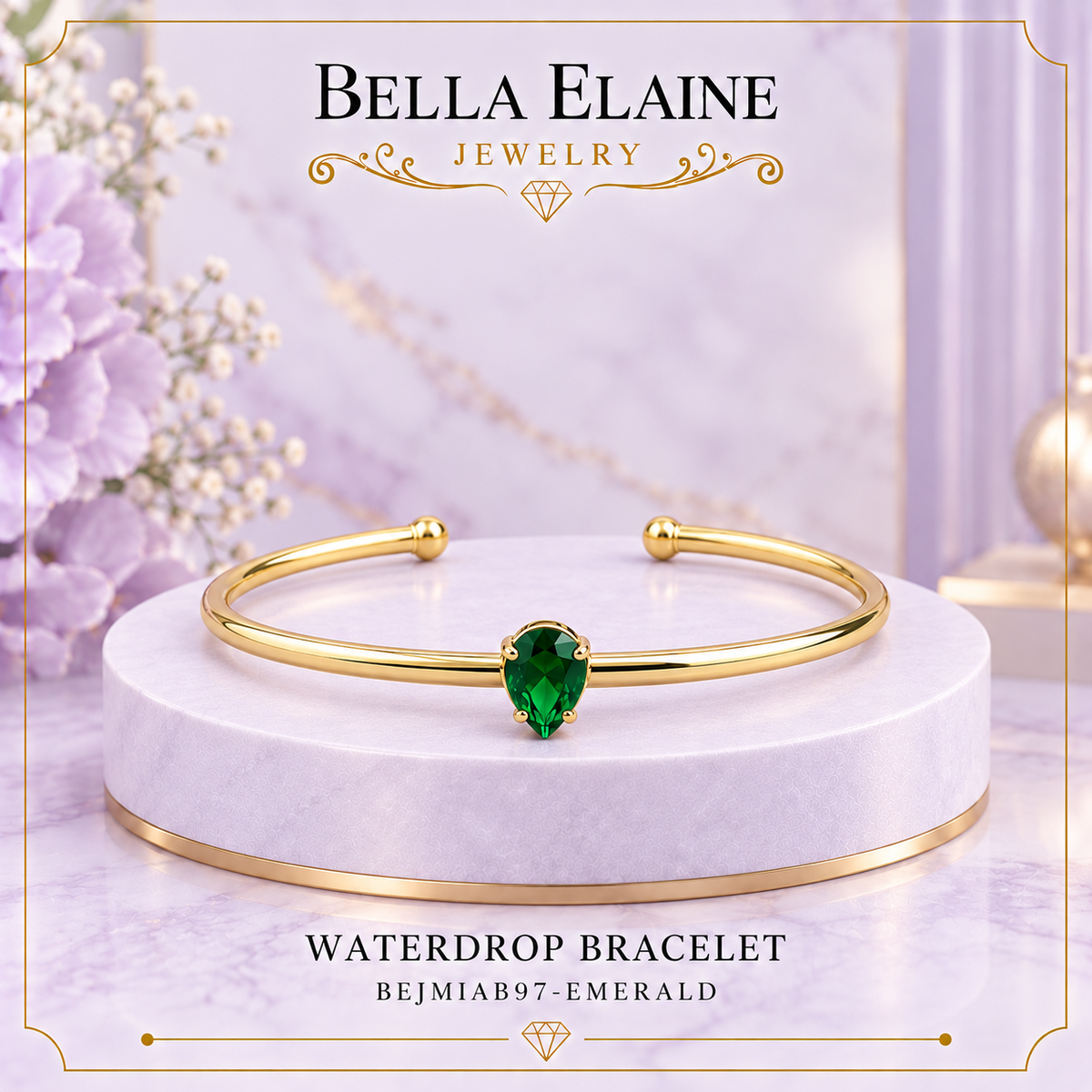 Waterdrop Cuff Bracelet