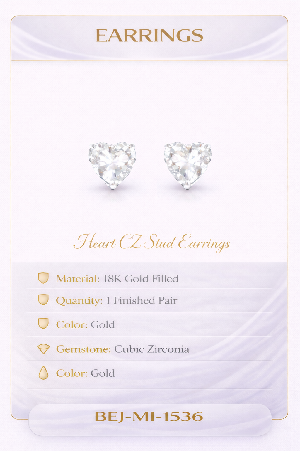 Heart Bezel 18KY Gold Filled Collection