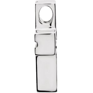 14K White Gold Cross Pendant