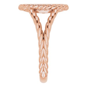 14K Rose Gold .02 CTW Natural Diamond Cross Ring