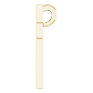 14K Yellow Gold Open Cross Pendant