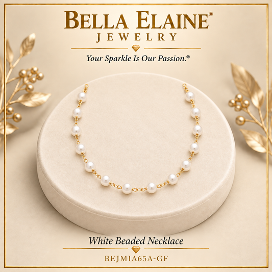 White Beaded Necklace