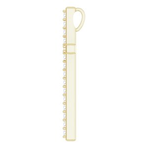 14K Yellow Gold 3/8 CTW Natural Diamond Cross Pendant