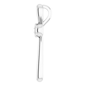 Platinum .10 CT Natural Diamond Cross Pendant