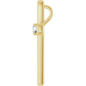 14K Yellow Gold 1/5 CTW Natural Diamond Cross Pendant