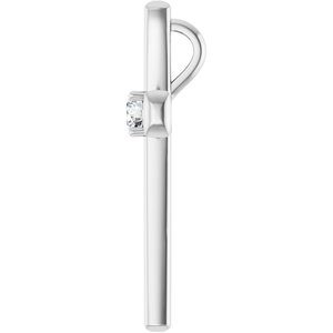 Platinum 1/5 CTW Natural Diamond Cross Pendant