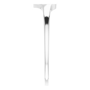 14K White Gold Youth Heart & Cross Ring