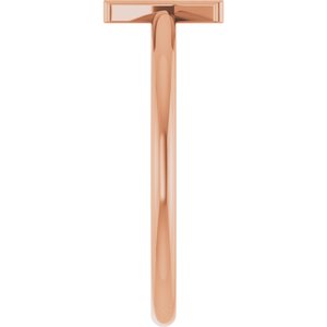 14K Rose Gold Initial K Ring