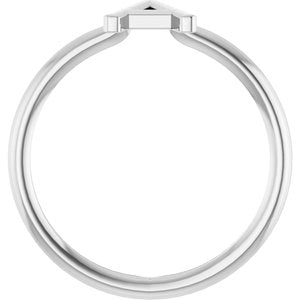 Sterling Silver Initial A Ring