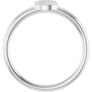 Platinum Initial S Ring