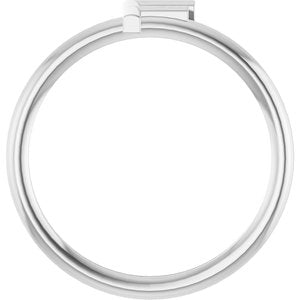 Sterling Silver Initial F Ring