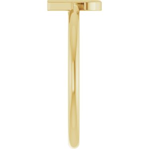 14K Yellow Gold Initial G Ring