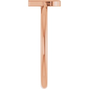 14K Rose Gold Initial G Ring