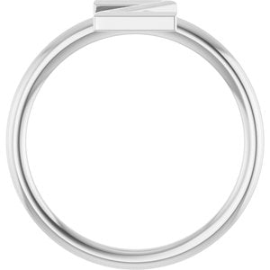 Sterling Silver Initial Z Ring