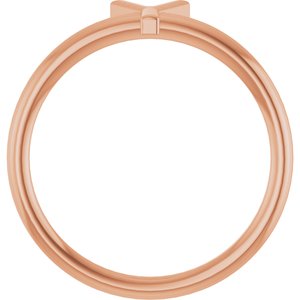 14K Rose Gold Initial Y Ring