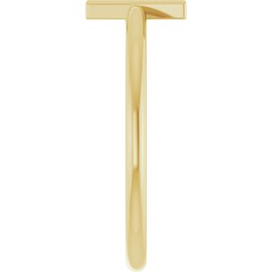 14K Yellow Gold Initial Y Ring
