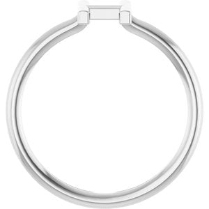 Sterling Silver Initial H Ring