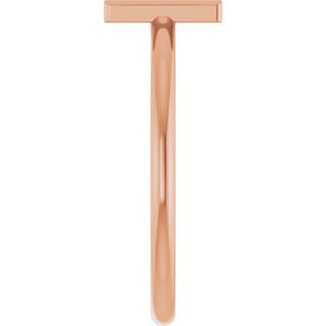 14K Rose Gold Initial N Ring