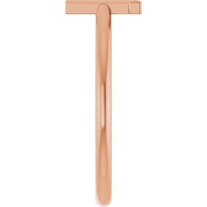 14K Rose Gold Initial T Ring