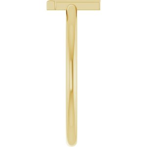 14K Yellow Gold Initial L Ring