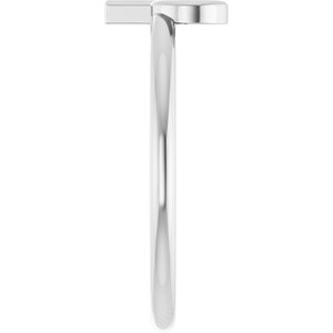 Platinum Initial P Ring