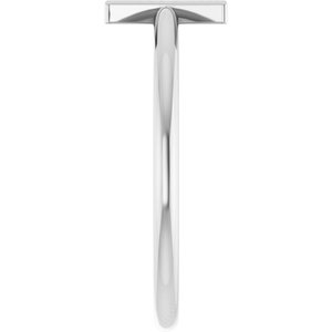 Sterling Silver Initial X Ring