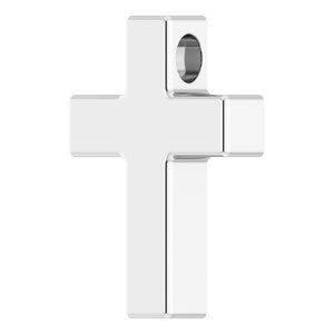 Platinum Petite Cross Slide Pendant