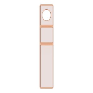 14K Rose Gold Petite Cross Slide Pendant