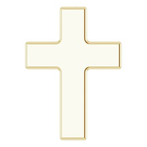 14K Yellow Gold Petite Cross Slide Pendant