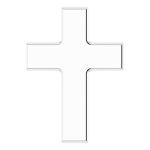 Platinum Petite Cross Slide Pendant